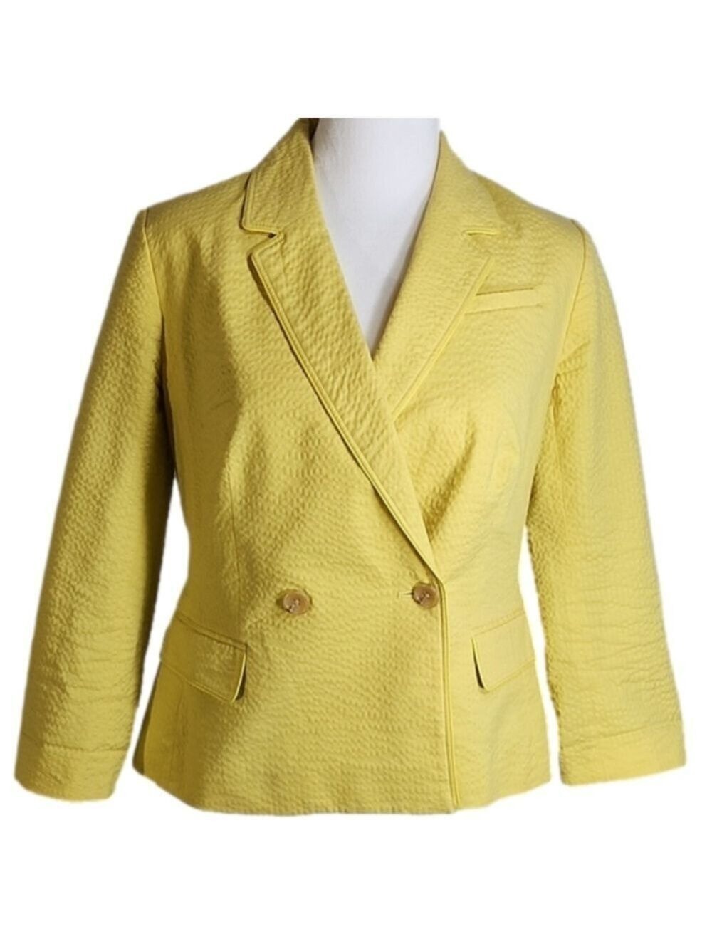 BANANA REPUBLIC BANANA YELLOW BLAZER SIZE 4